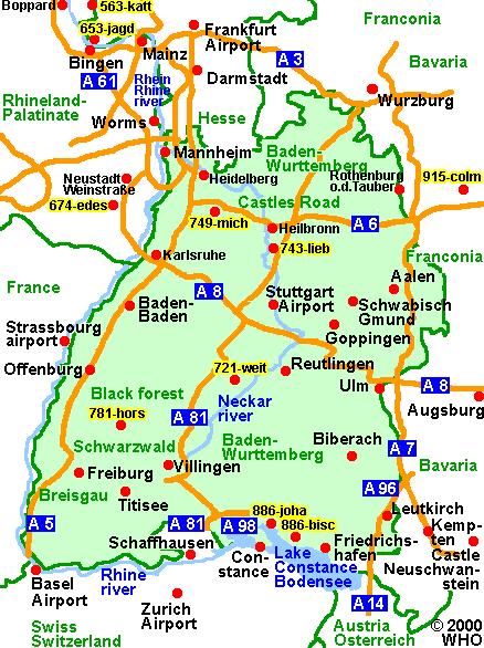Entfernung Frankfurt Freiburg